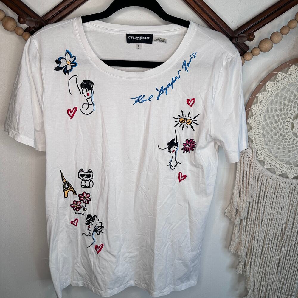 Karl Lagerfeld Paris Whimsy Embroidered T
